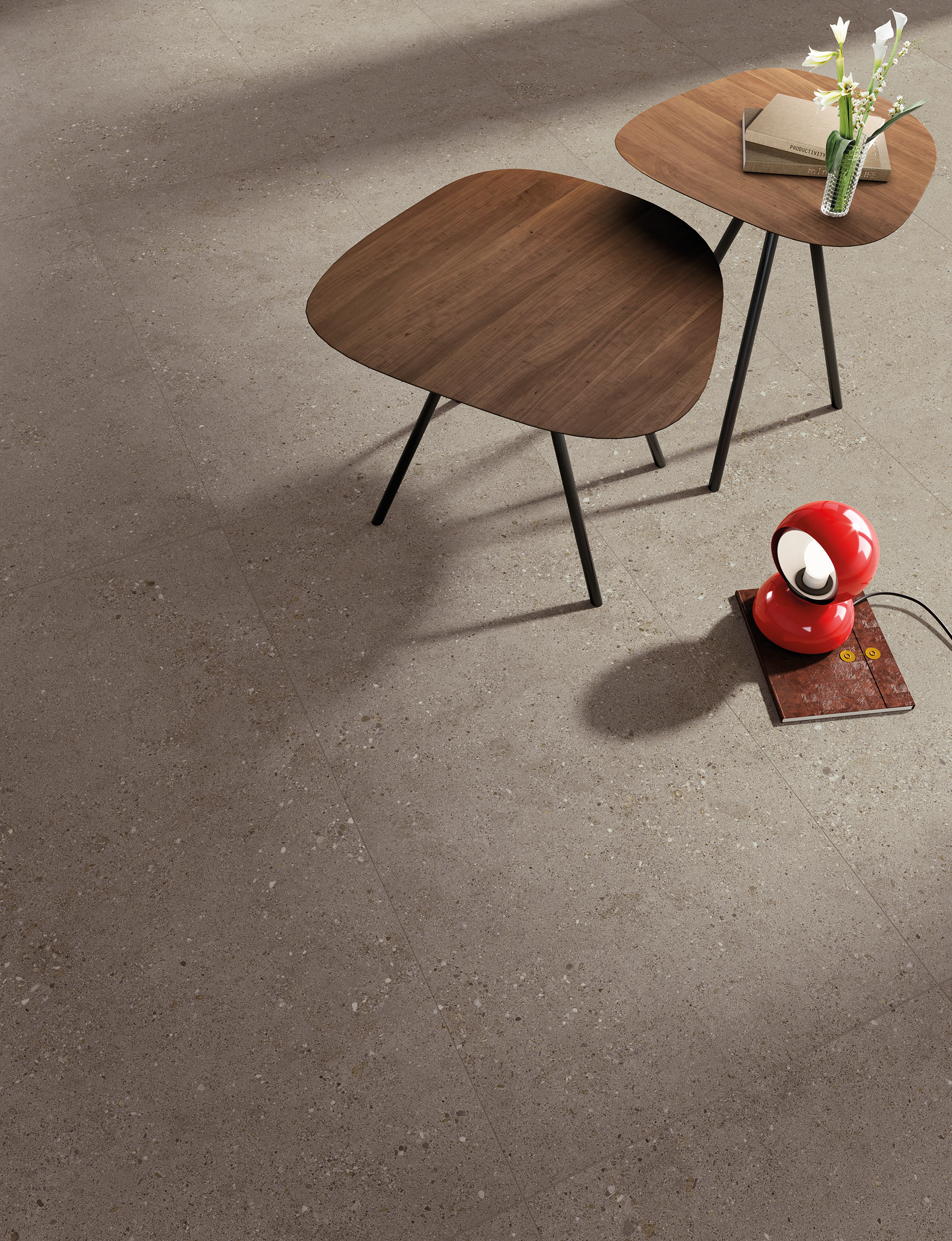 Urbanixx Gres Florenz Bodenfliese Natursteinoptik Greige Matt 60x60 cm rektifiziert