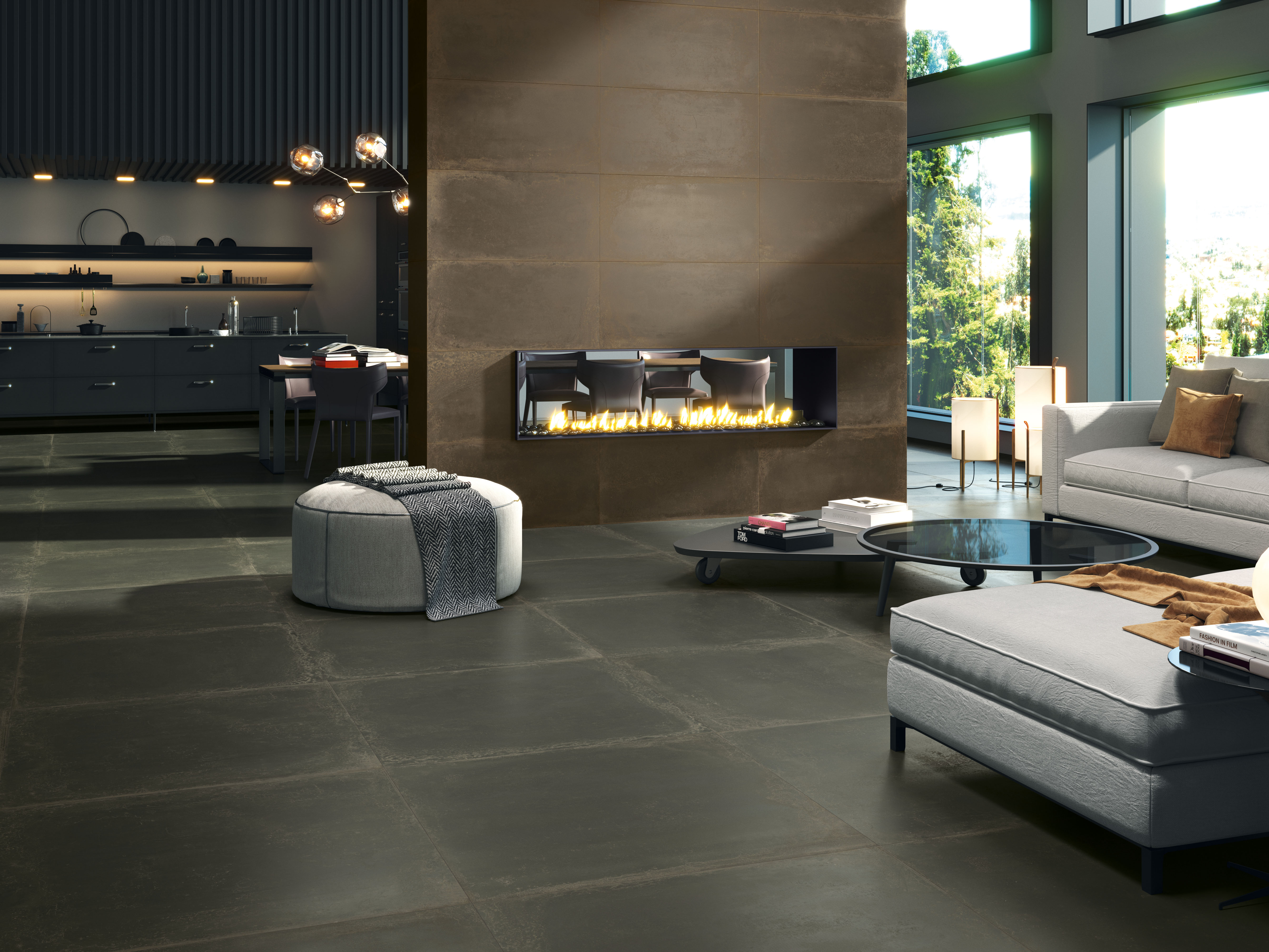 Urbanixx Gres Sveg Bodenfliesen Metalloptik Schwarz matt 60x60 cm rekt. Urbanixx Gres Sveg Bodenfliesen Metalloptik Schwarz matt 60x60 cm rekt.
