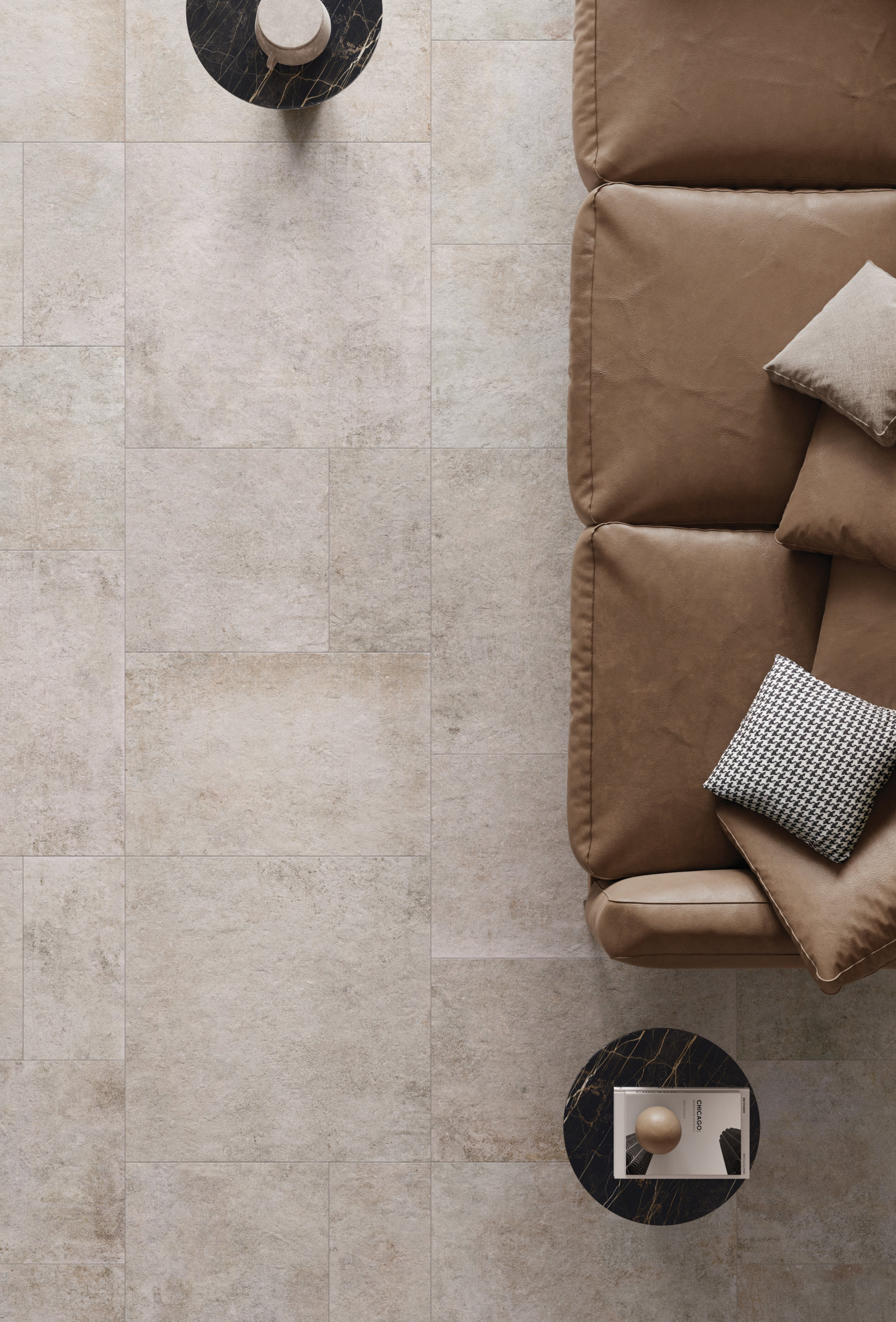Flaviker Re Tour Bodenfliese Betonoptik Beige Matt 120x120 cm rektifiziert R10B