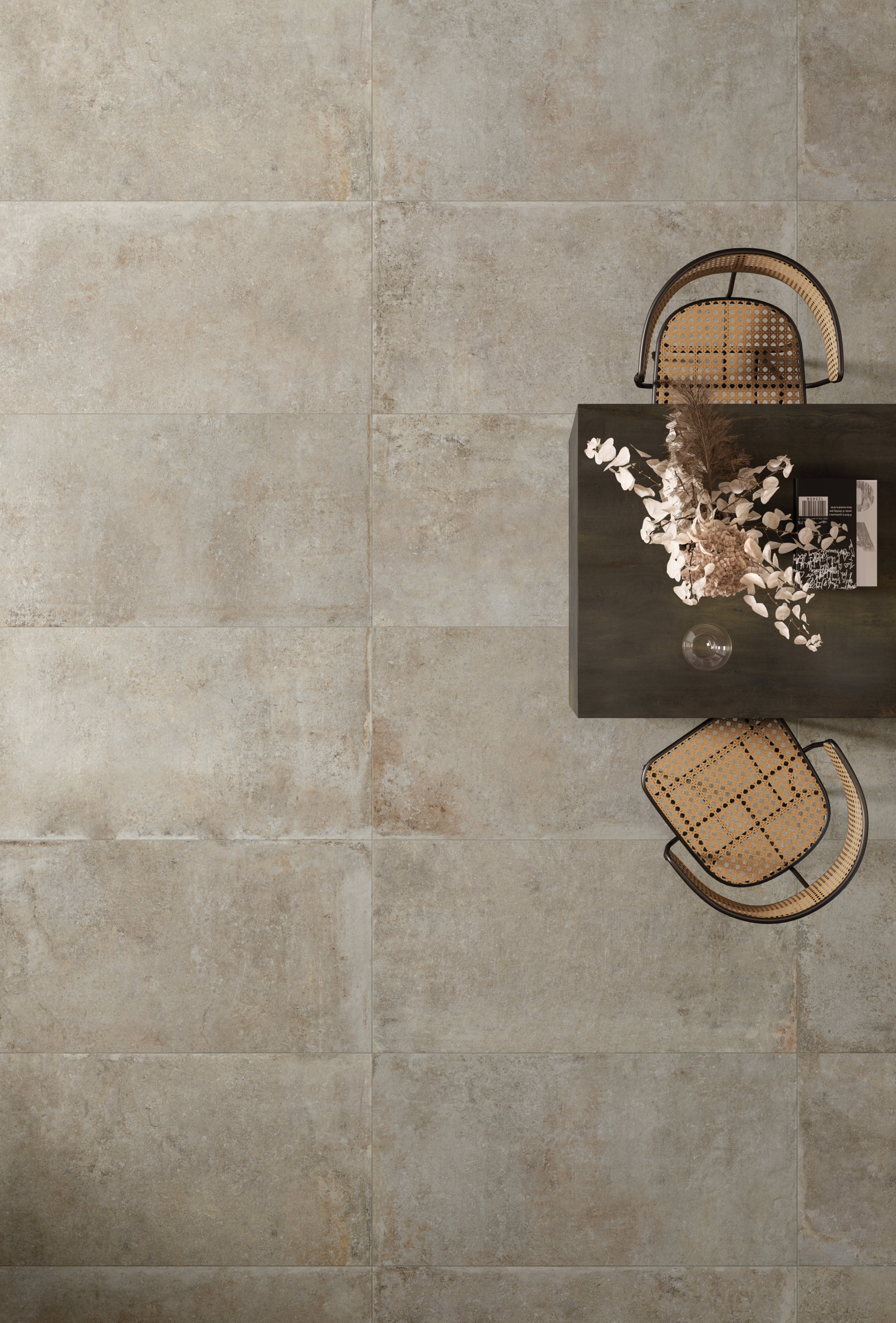 Flaviker Re Tour Bodenfliese Betonoptik Greige Matt 60x60 cm rektifiziert R10B