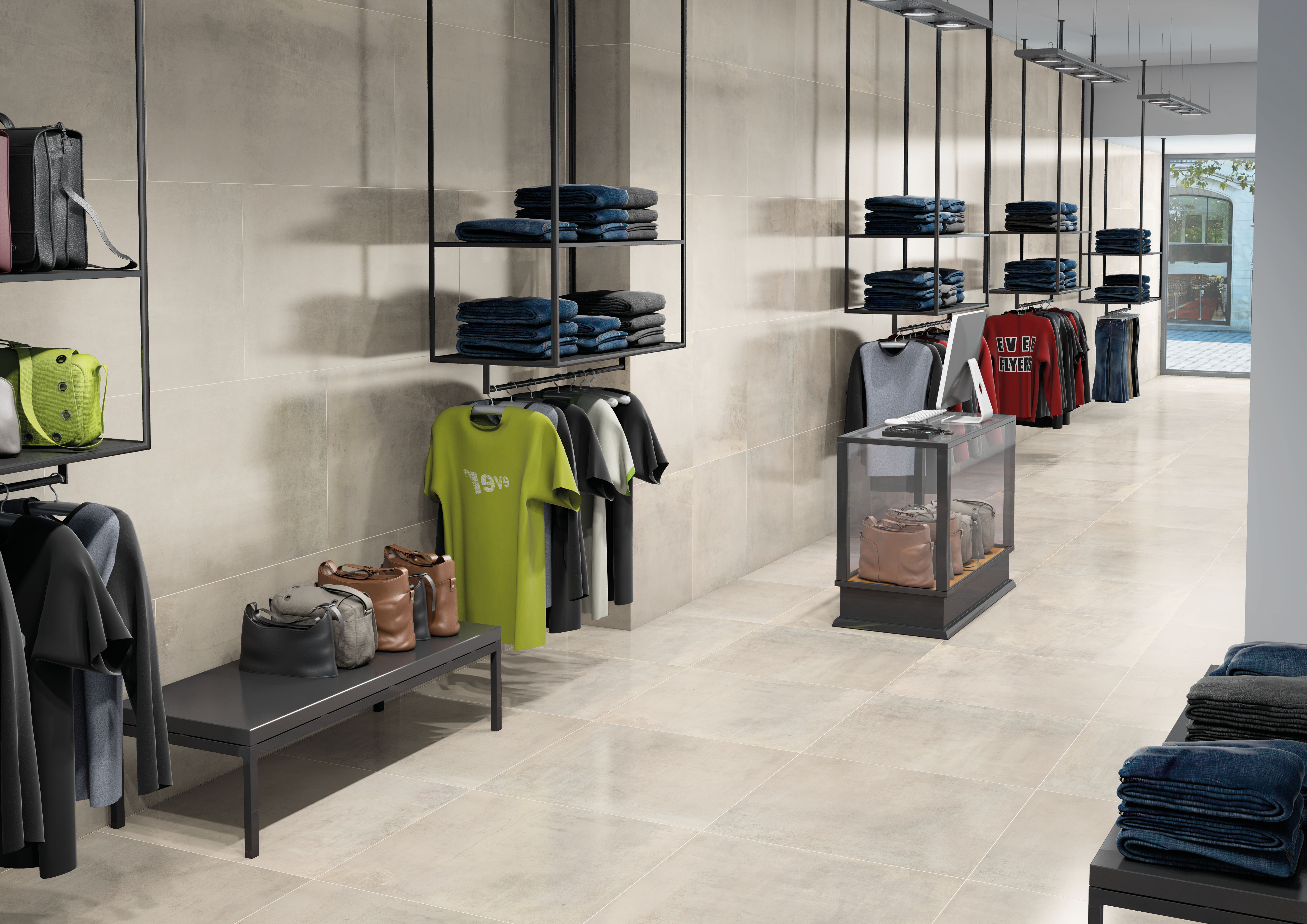 Urbanixx Gres Orebro Bodenfliesen Metalloptik Beige Matt 60x60 cm rektifiziert 