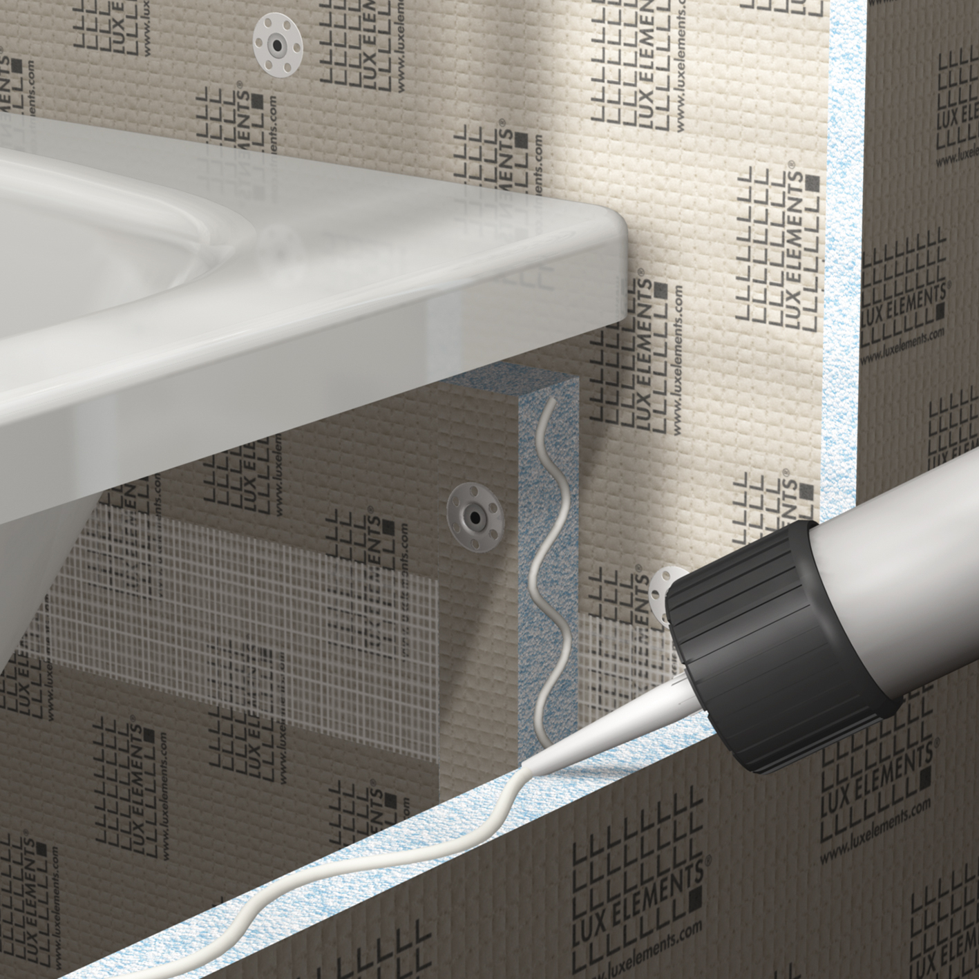 Lux Elements Badewannenverkleidungsset 183x60x3 cm Lux Elements Badewannenverkleidungsset 183x60x3 cm