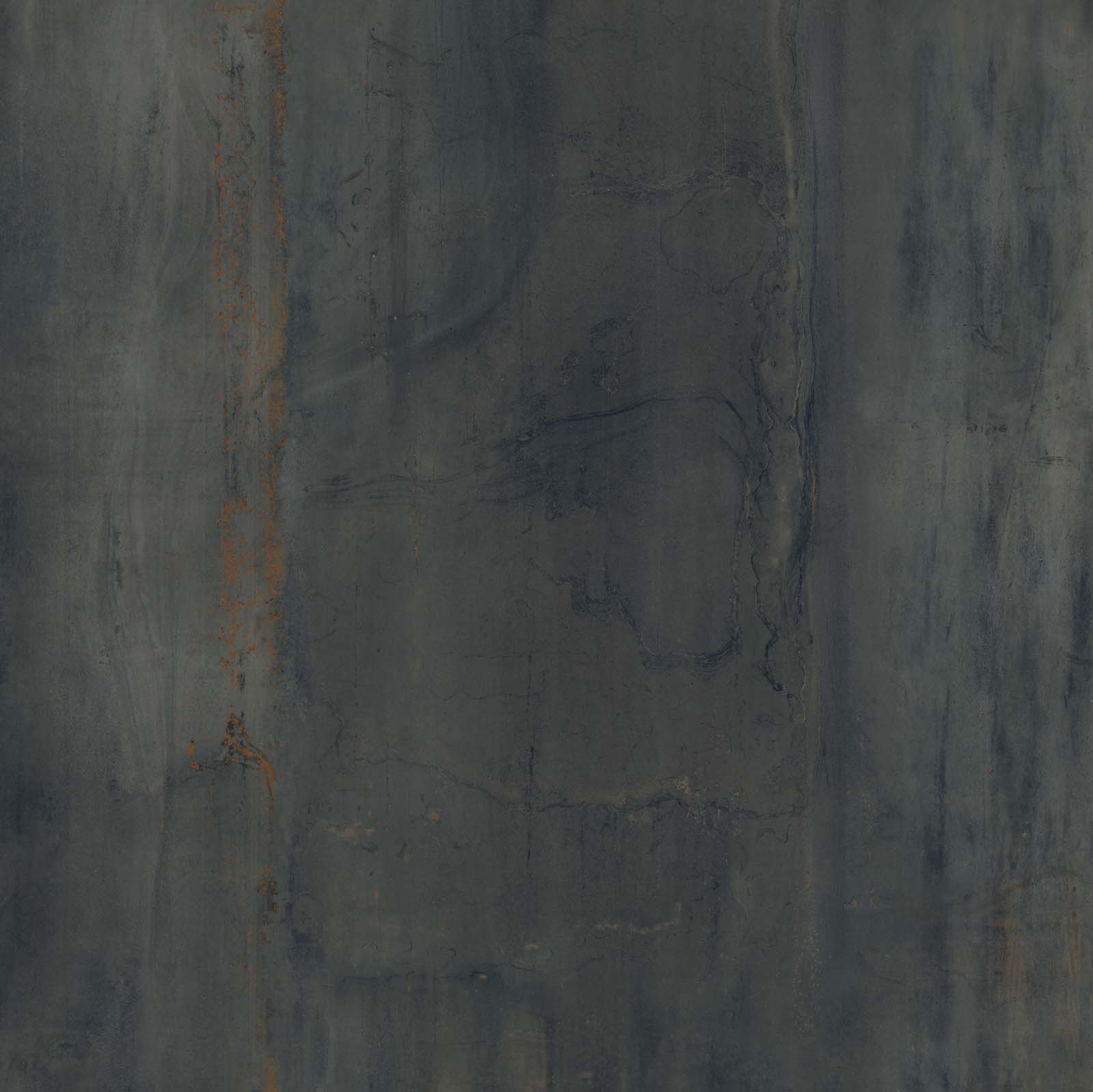 Flaviker Rebel Bodenfliese Metalloptik Schwarz Matt 80x80 cm rektifiziert R10B