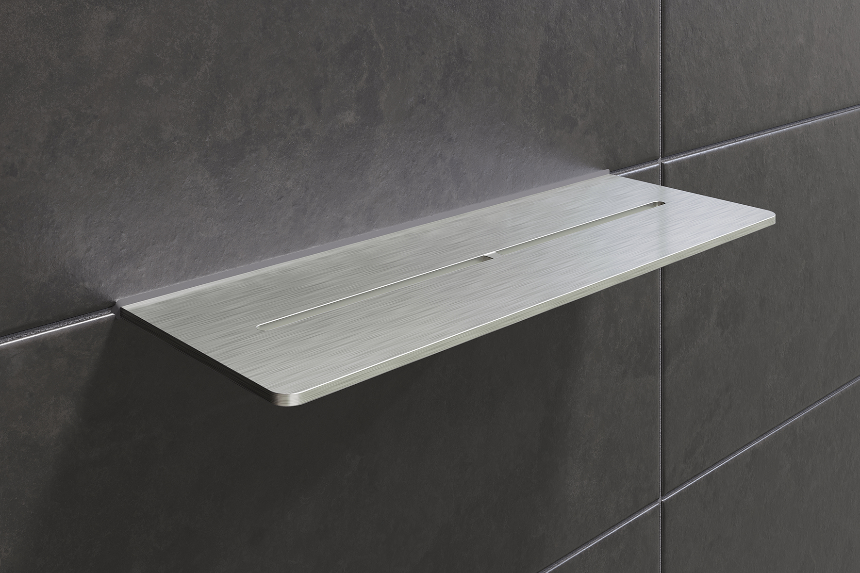 Schlüter SHELF W S1 300x115 mm Pure Edelstahl Gebürstet Duschablage