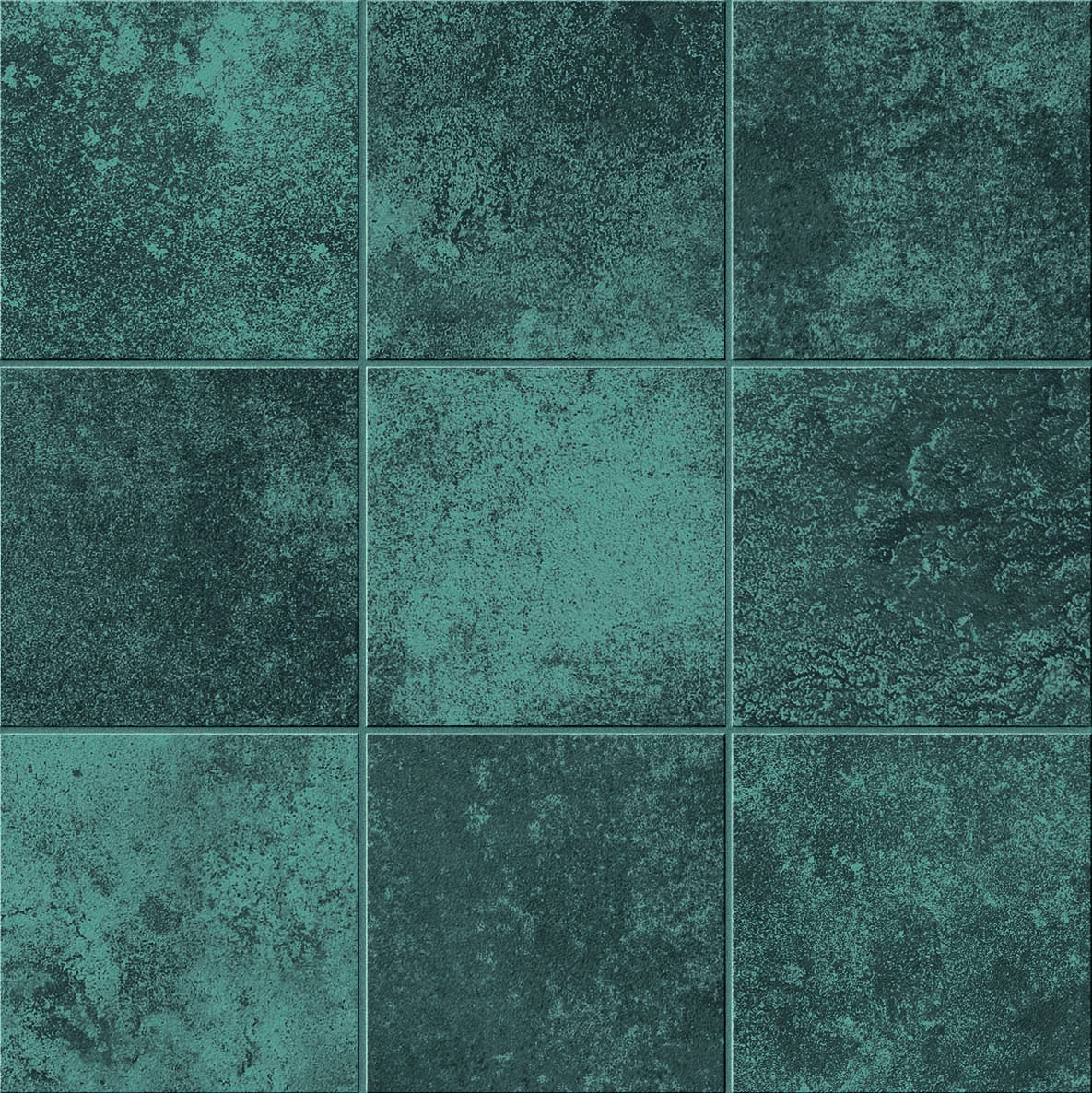 Caesar Alchemy Mosaik Metalloptik Blau Matt 30x30 cm  