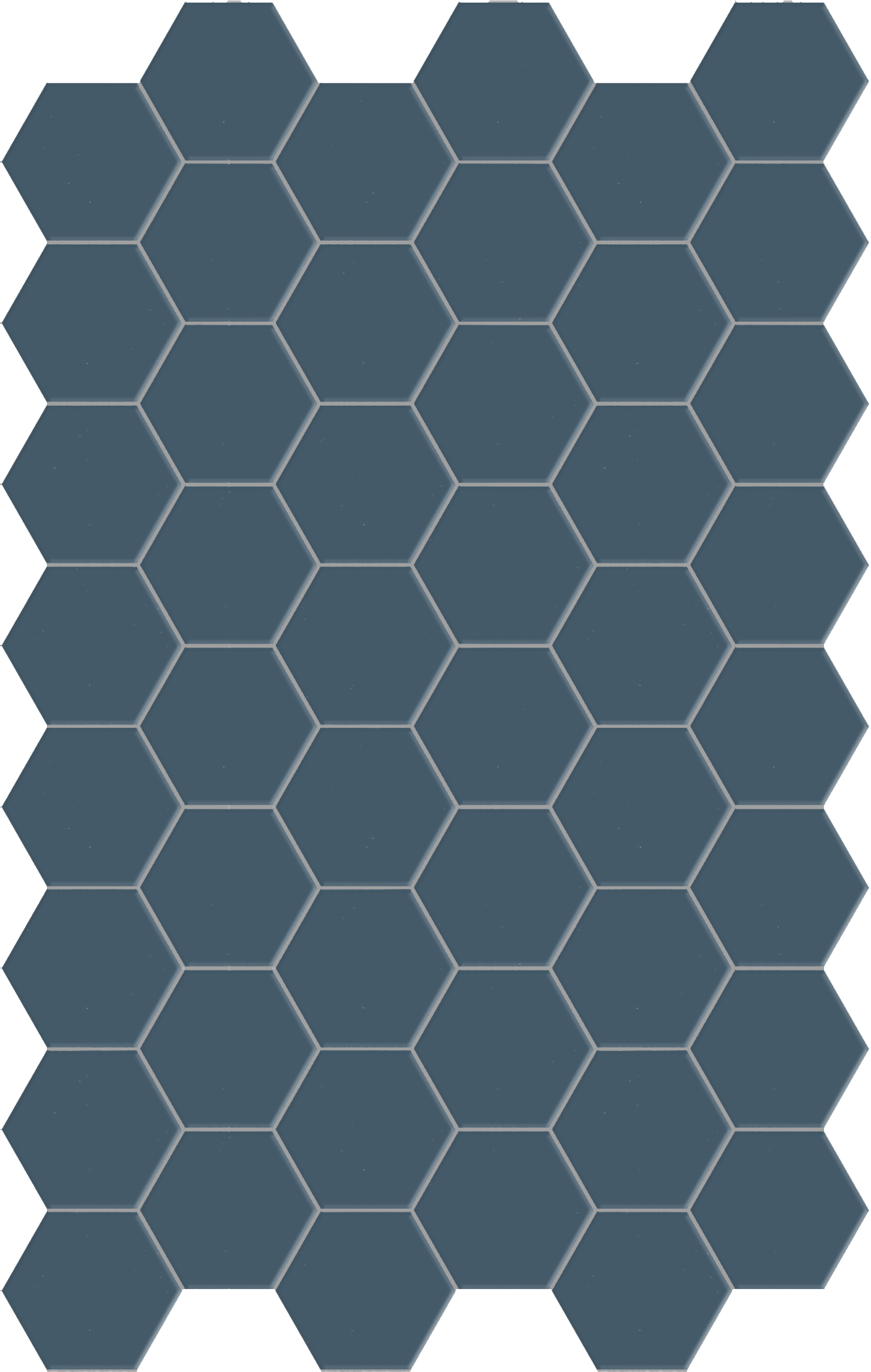 Catalea Gres Akita Bodenfliese Hexagon Meerblau Matt 14x16 cm rektifiziert R10