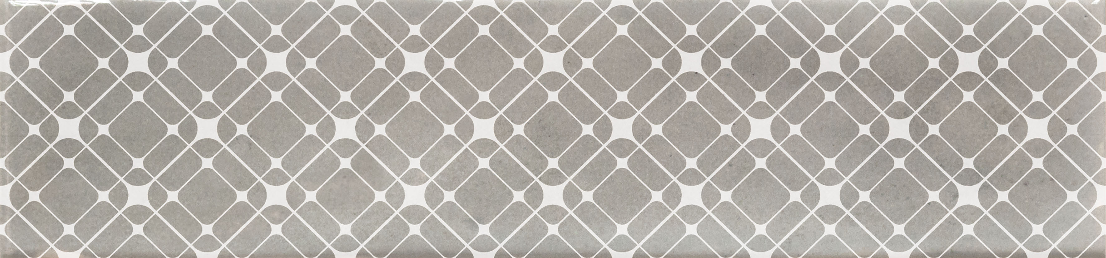 Catalea Gres Nyborg Dekor Metrofliese Grau Glänzend 7,5x30 cm  