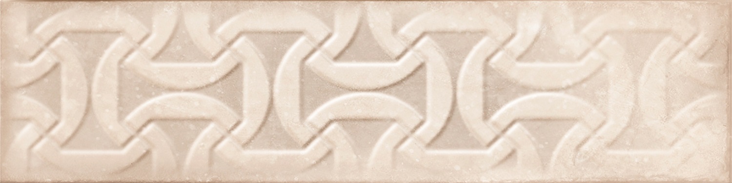 Catalea Gres Nellim Metrofliese Dekor Beige Glänzend 7,5x30 cm  