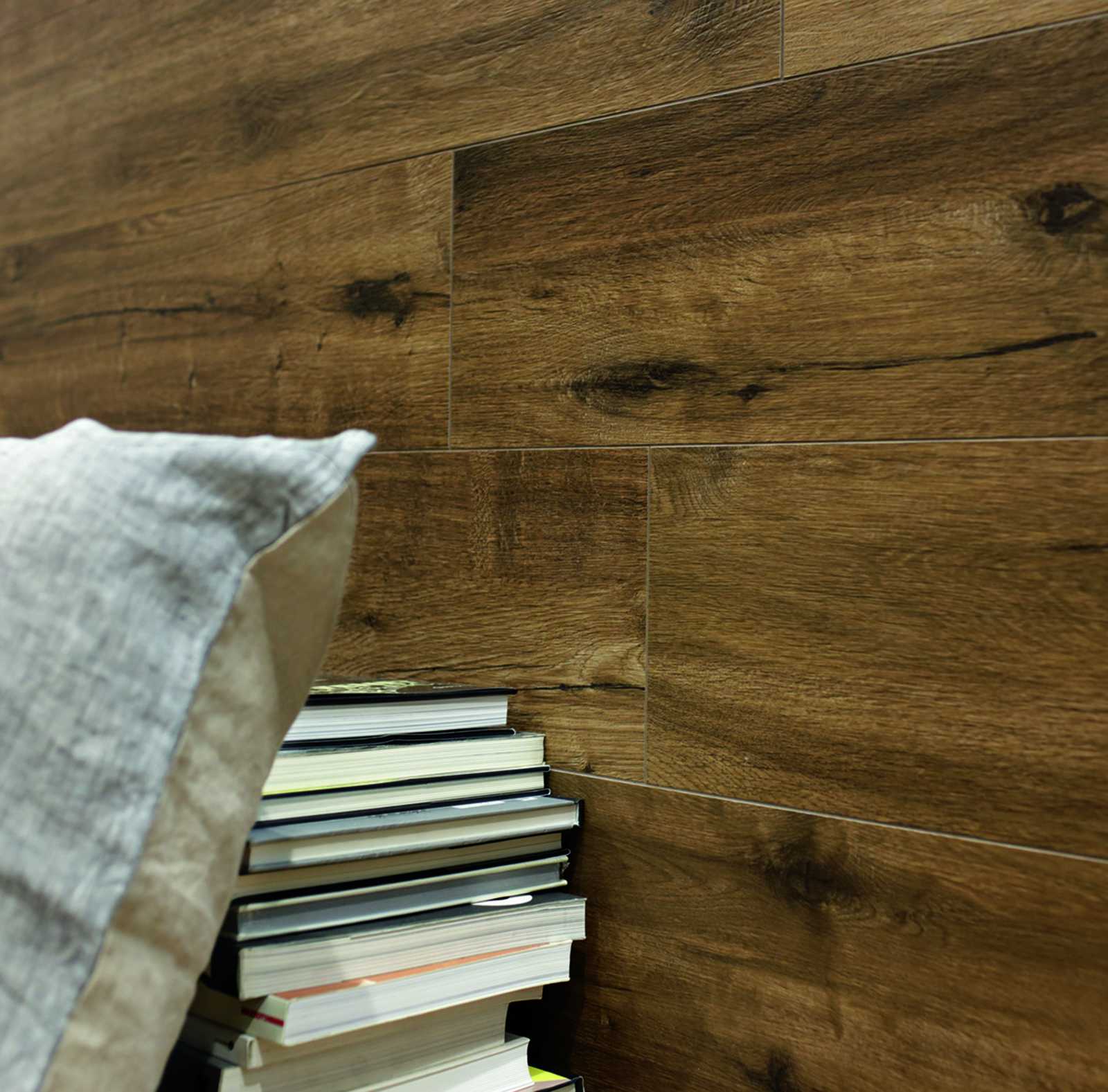 Ragno Woodtale Bodenfliese Holzoptik Dunkelbraun Matt 15x120 cm rektifiziert R9 