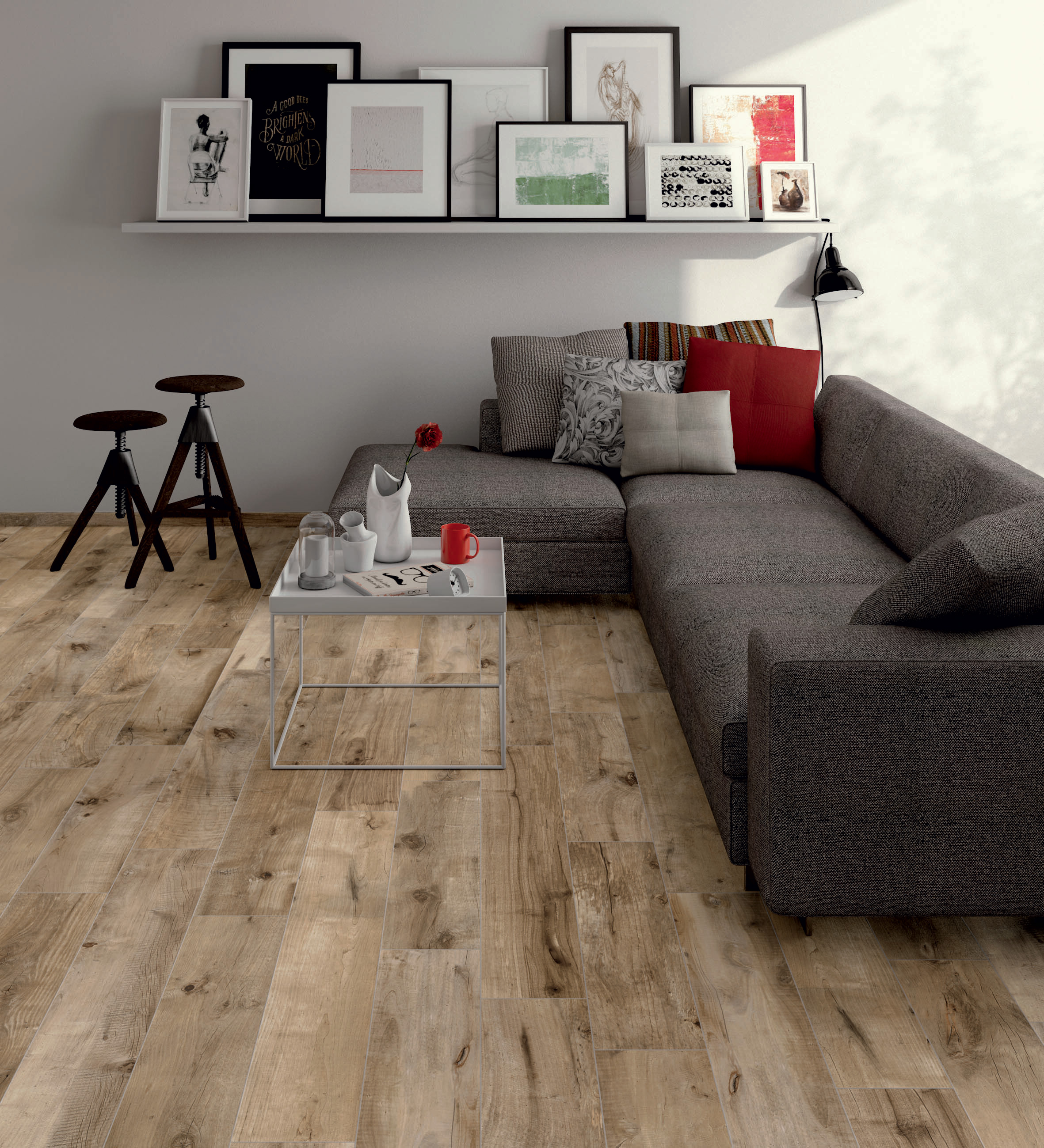 Flaviker Dakota Indoor Bodenfliese Holzoptik Avana Matt 30x120 cm rektifiziert R10B
