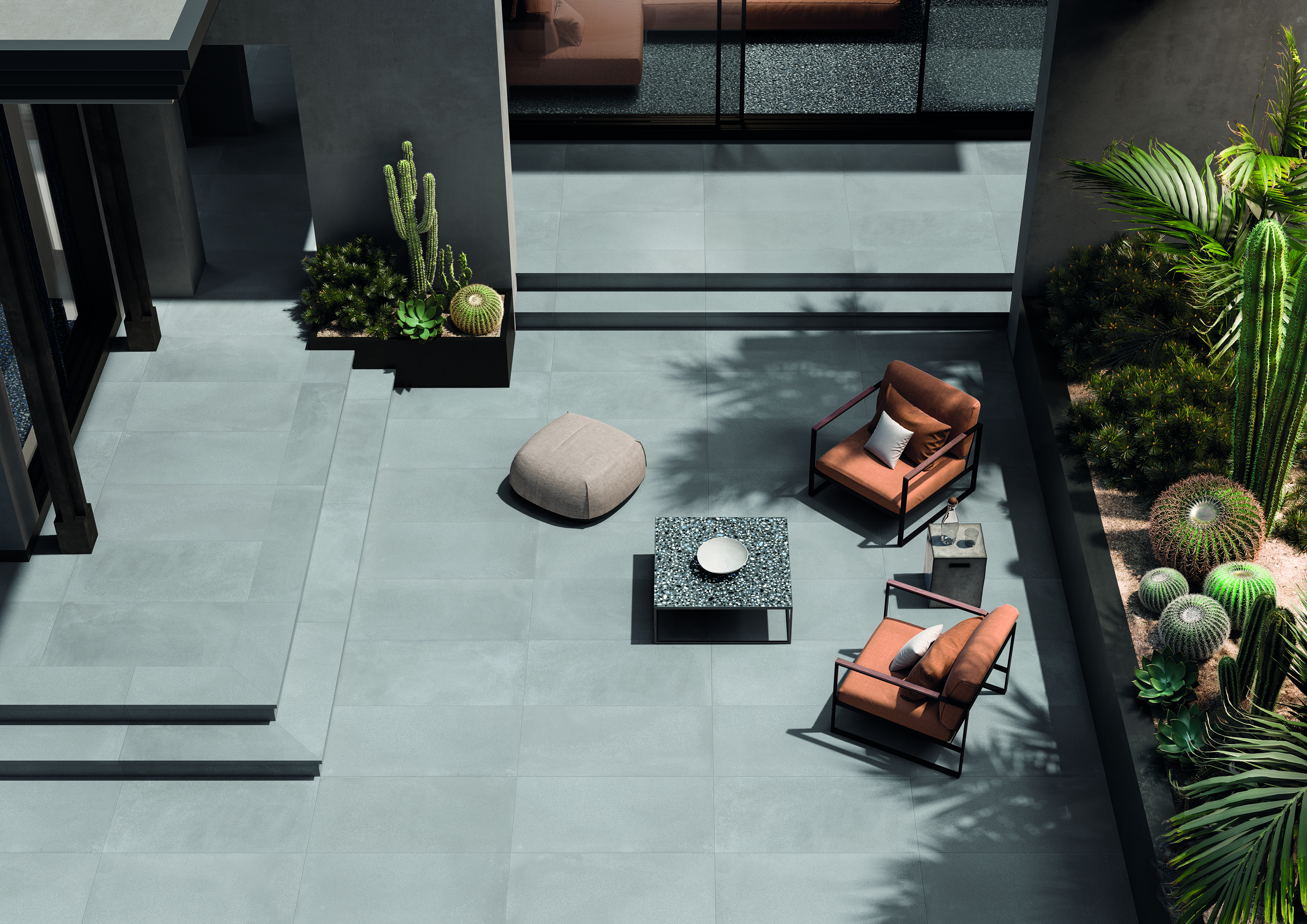 Ergon Medley Minimal Outdoor Dunkelgrau Matt 60x120 cm rektifiziert R11C