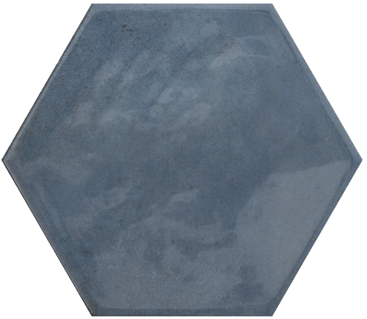Catalea Gres Timra Hexagonfliese Blau Glänzend 16x18 cm 