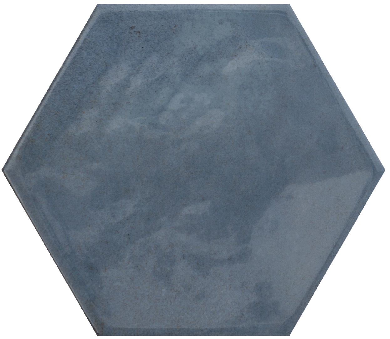 Catalea Gres Timra Hexagonfliese Blau glänzend 16x18 cm 