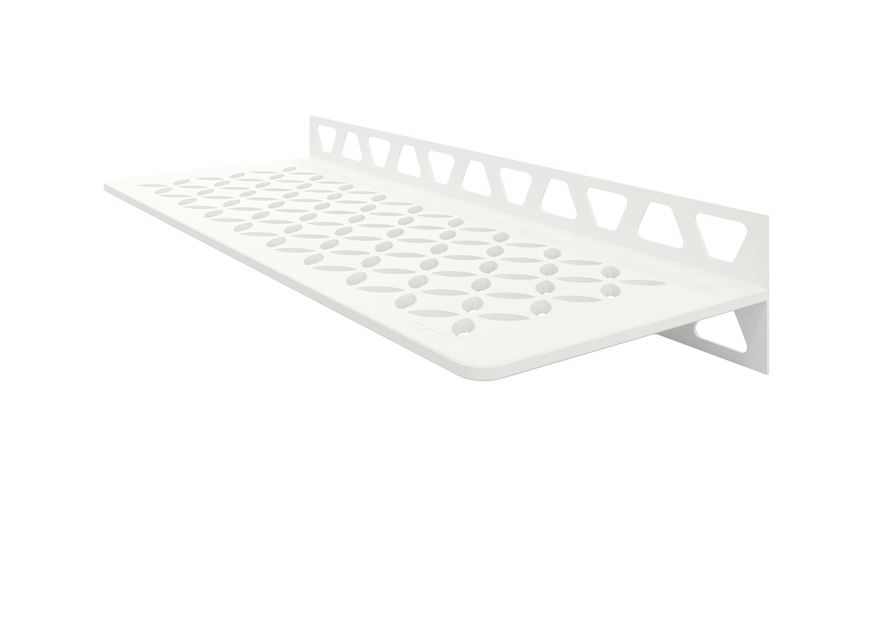 Schlüter SHELF W S1 300x115 mm Floral MBW Brillantweiß Matt Duschablage