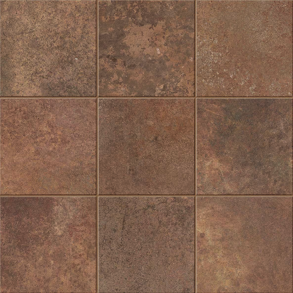 Caesar Alchemy Mosaik Metalloptik Rost Matt 30x30 cm  