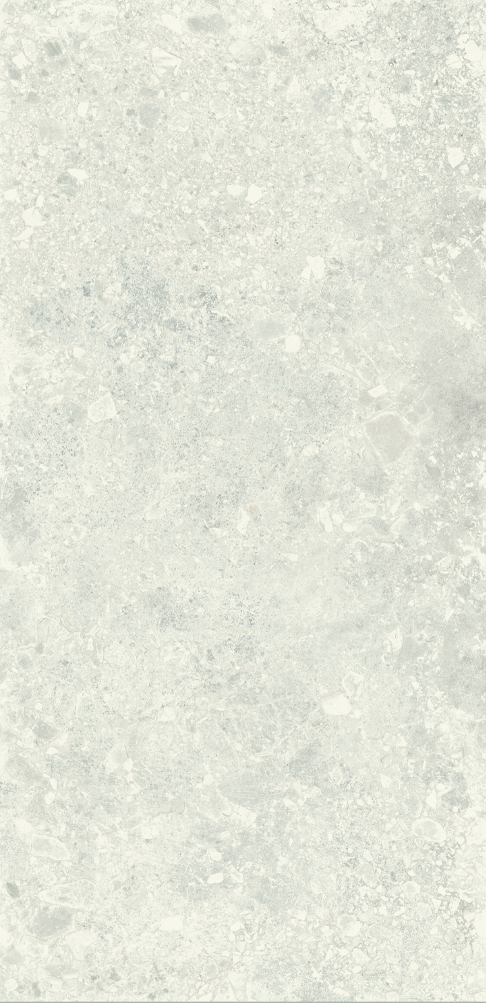 Urbanixx Gres Kyoto Bodenfliese Terrazzooptik Weiß Matt 30x60 cm rektifiziert R10