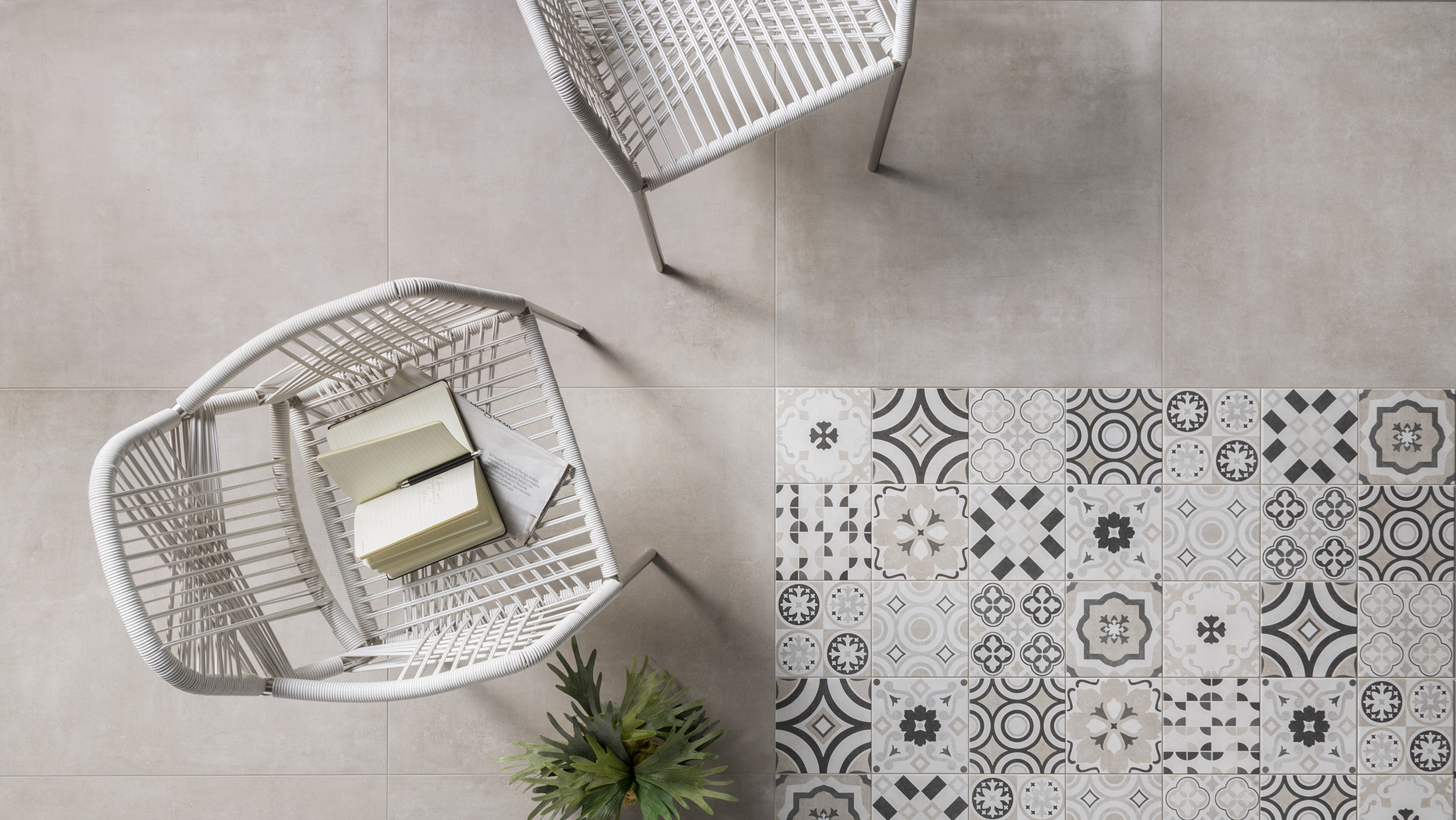 Urbanixx Gres Bari Bodenfliese Betonoptik Taupe Matt 60x60 cm rektifiziert R9