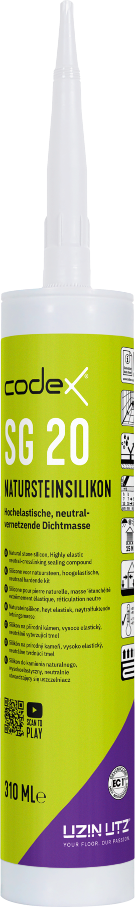 Codex SG 20 310 ml Natursteinsilikon Achatgrau