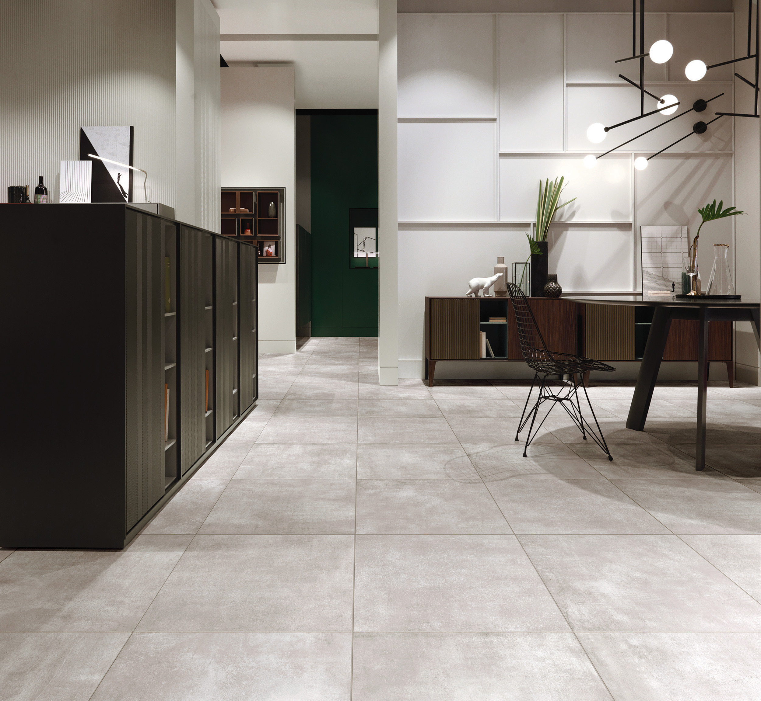 Urbanixx Gres Bari Bodenfliese Betonoptik Grau Matt 60x120 cm rektifiziert R9