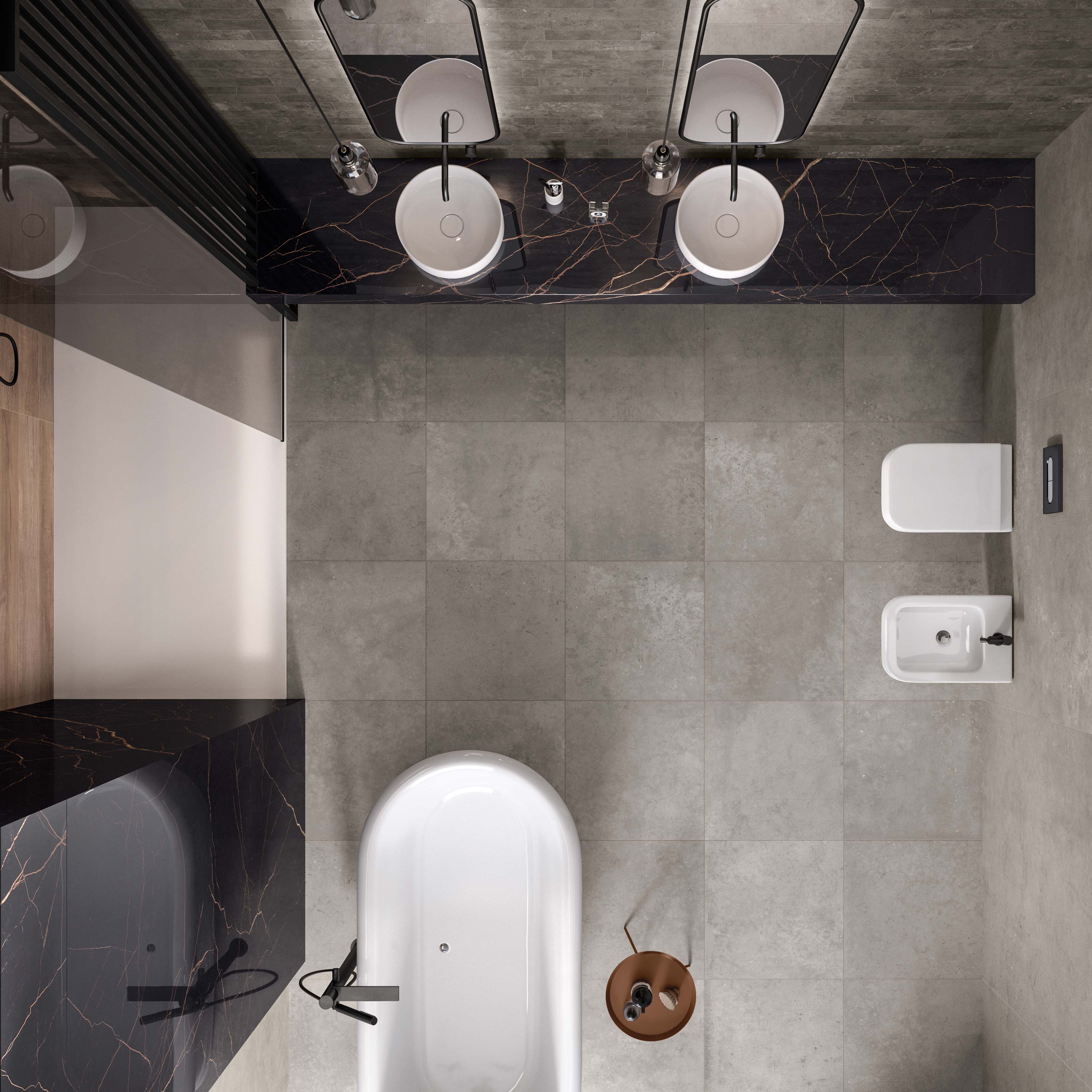 Flaviker Hyper Bodenfliese Betonoptik Grey matt 60X60 cm rekt. R10B Flaviker Hyper Bodenfliese Betonoptik Grey matt 60X60 cm rekt. R10B