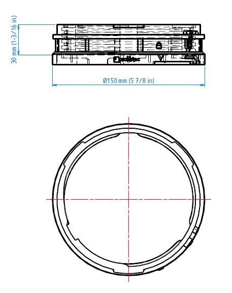 Ring 30 mm hoch für Stelzlager für Terrassenplatten