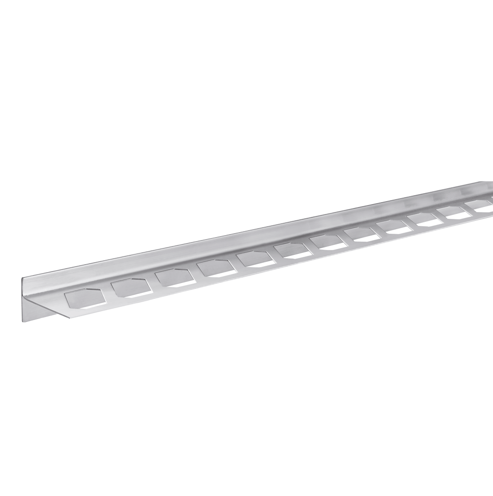 Blanke AQUA-KEIL Edelstahl gebürstet linker Anschlag 8 mm / 32 mm, 148 cm lang 