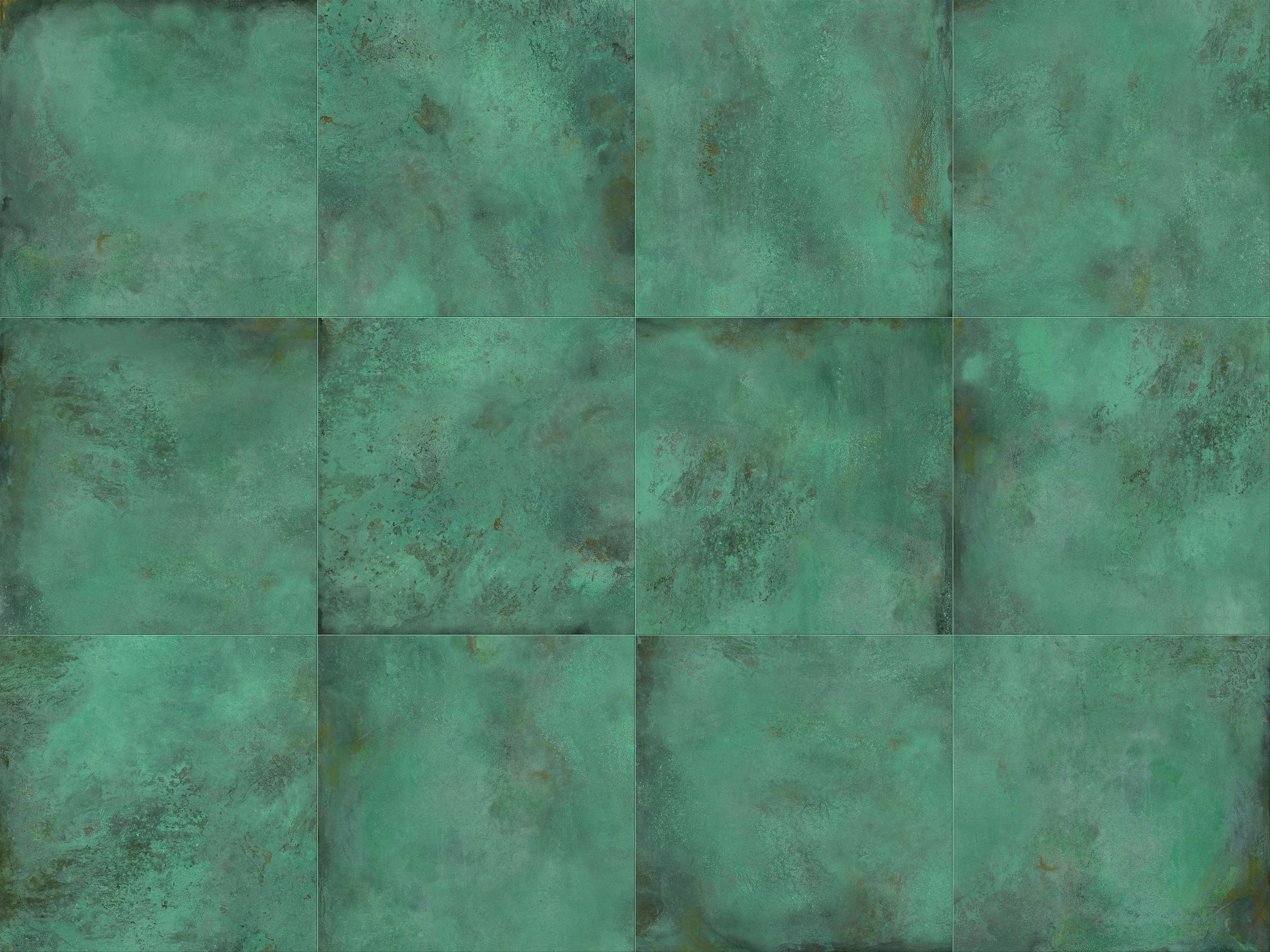 Caesar Alchemy Outdoor Metalloptik Türkis Matt 60x60 cm R11C