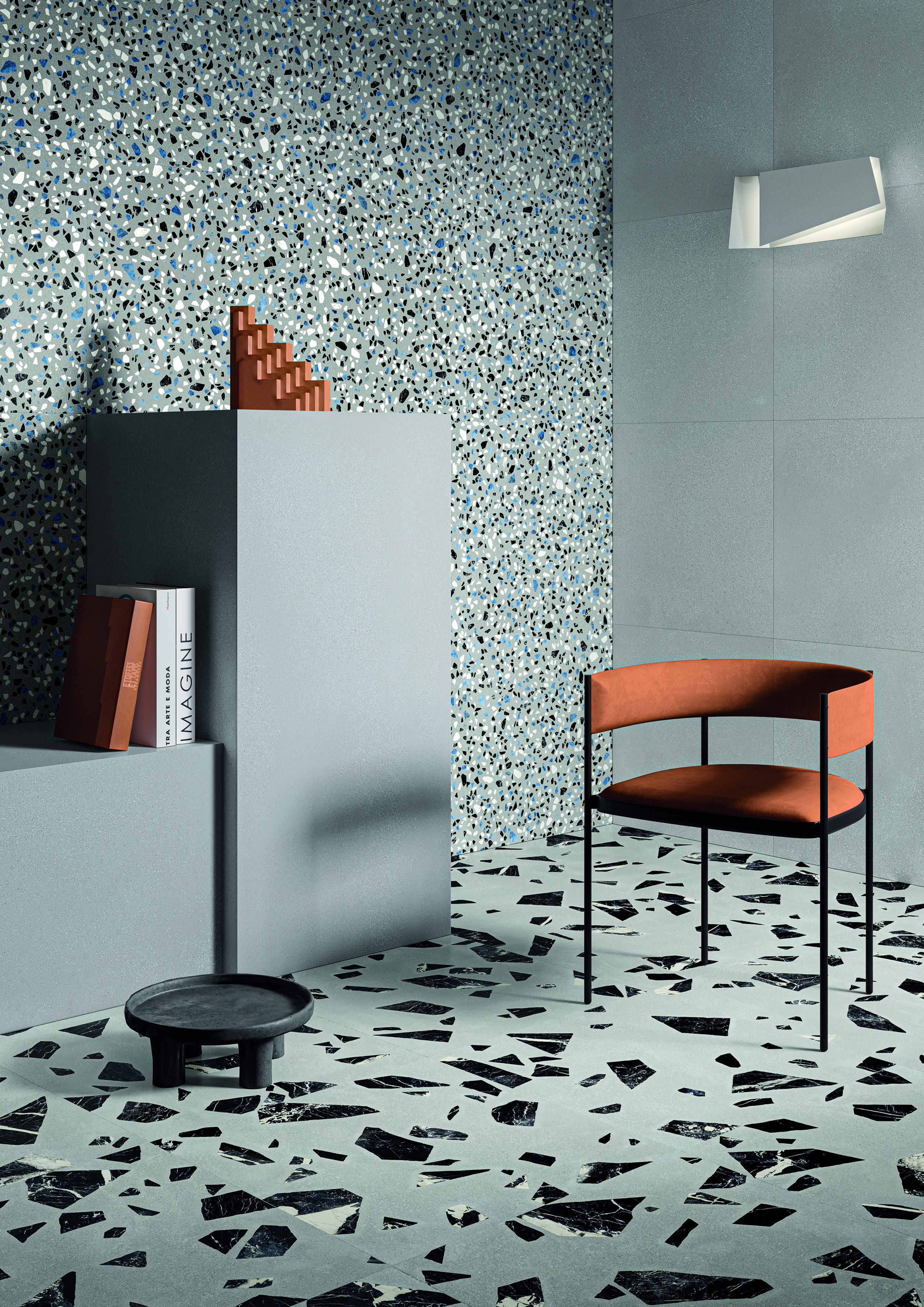 Ergon Medley Rock Bodenfliese Terrazzooptik Grau Matt 60x60 cm rektifiziert R10B