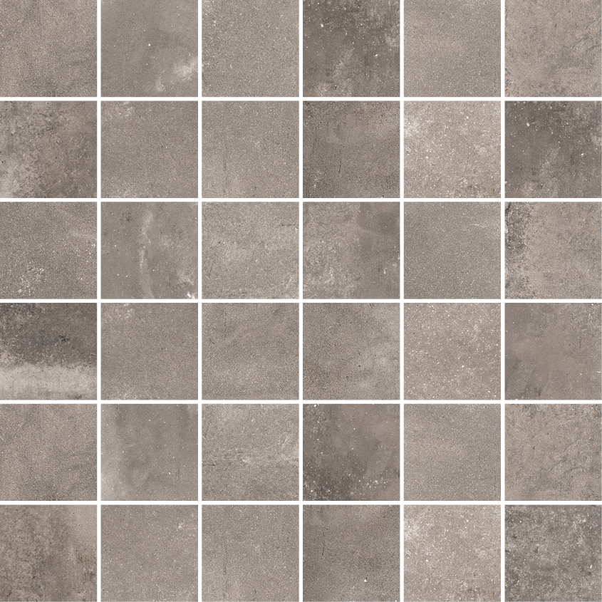 Flaviker Backstage Mosaik Betonoptik Indoor Anthrazit Matt 30x30 cm R10B