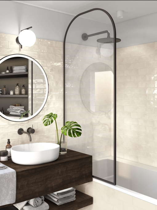 Catalea Gres Craquele Metrofliesen Beige Glänzend 6,5x20 cm