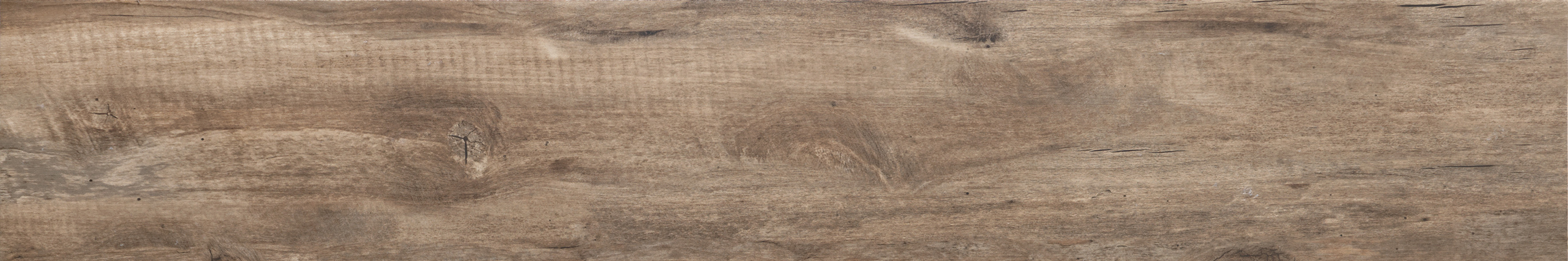 Noem Gres Bergamo Bodenfliese Holzoptik Braun Matt 20x120 cm rektifiziert R9