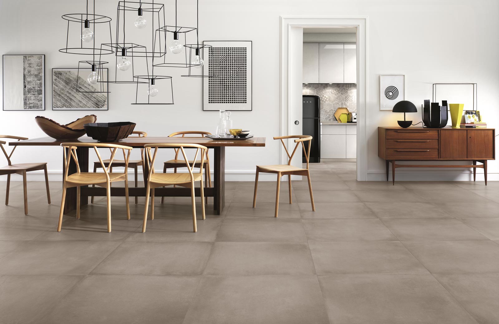 Ragno Replace Bodenfliese Betonoptik Hellbraun matt 30x60 cm rekt. R9 