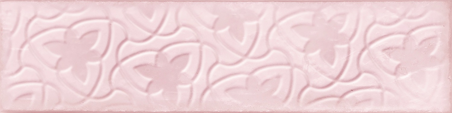 Catalea Gres Nellim Metrofliese Dekor Rosa glänzend 7,5x30 cm Catalea Gres Nellim Metrofliese Dekor Rosa glänzend 7,5x30 cm