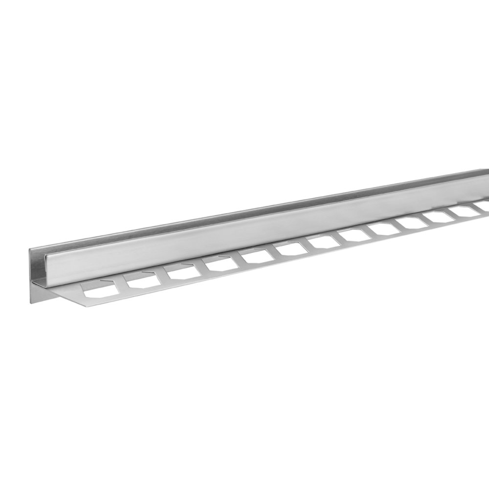 Blanke AQUA KEIL GLAS Edelstahl gebürstet rechter Anschlag 37 mm 1,2 m 