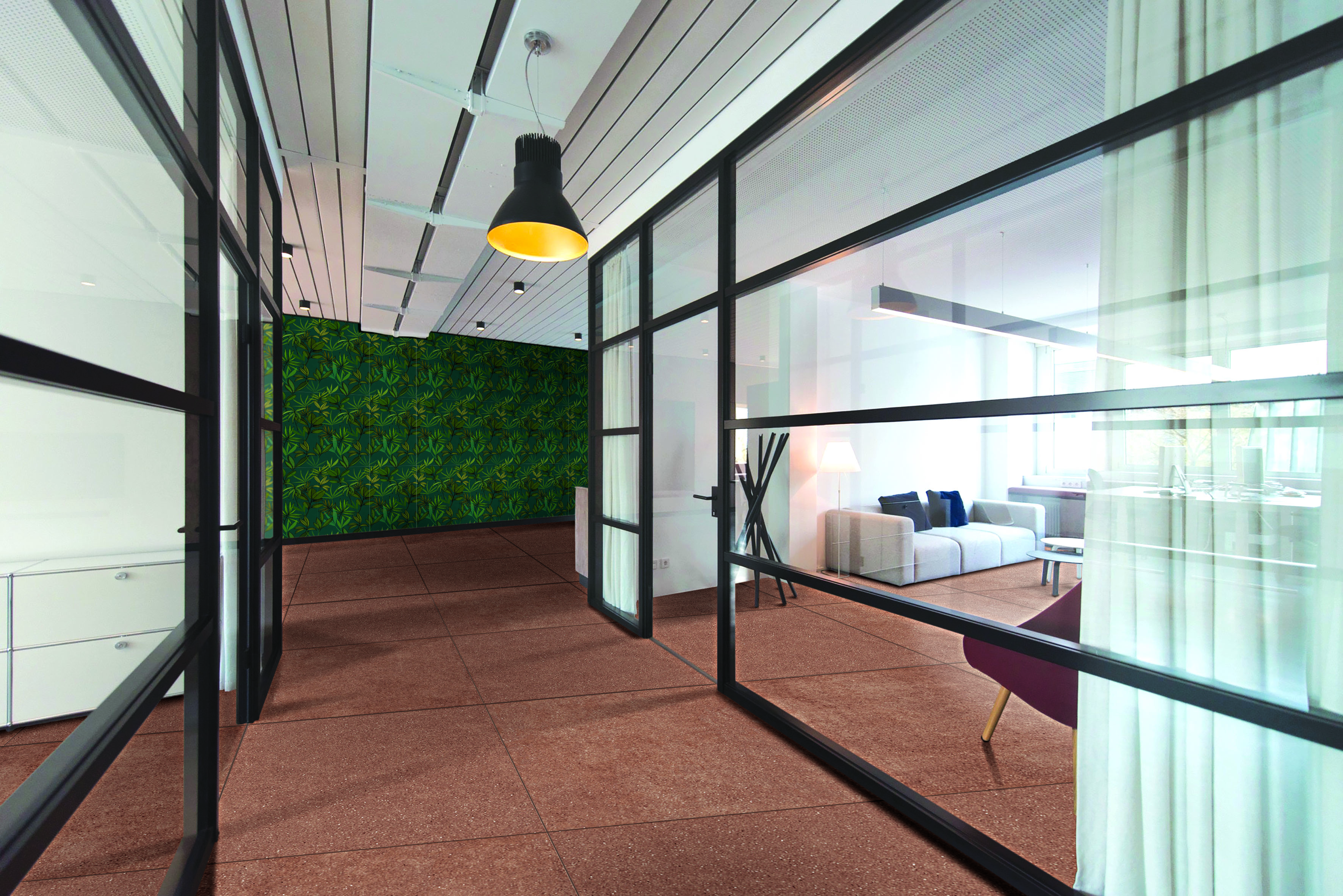 Urbanixx Gres Nagano Bodenfliese Betonoptik Rost Matt 60x120 cm rektifiziert R10