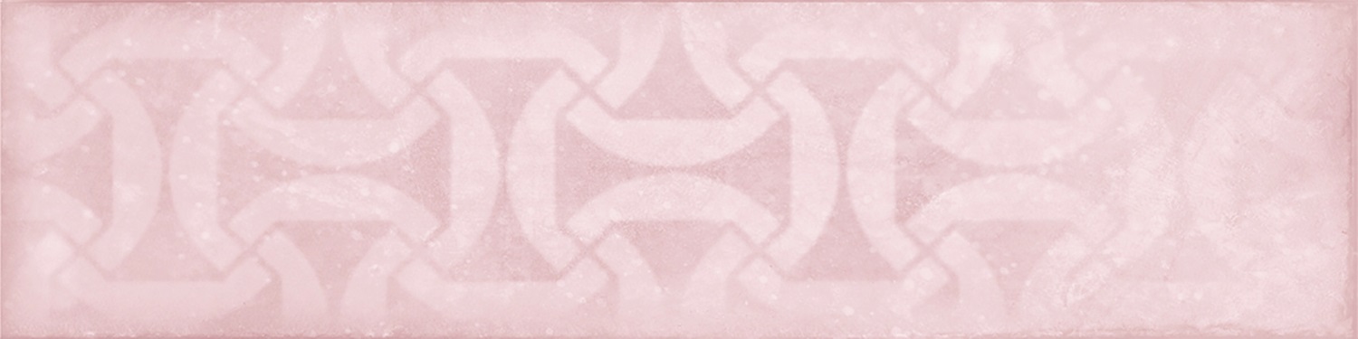 Urbanixx Gres Nellim Metrofliese Dekor Rosa glänzend 7,5x30 cm  