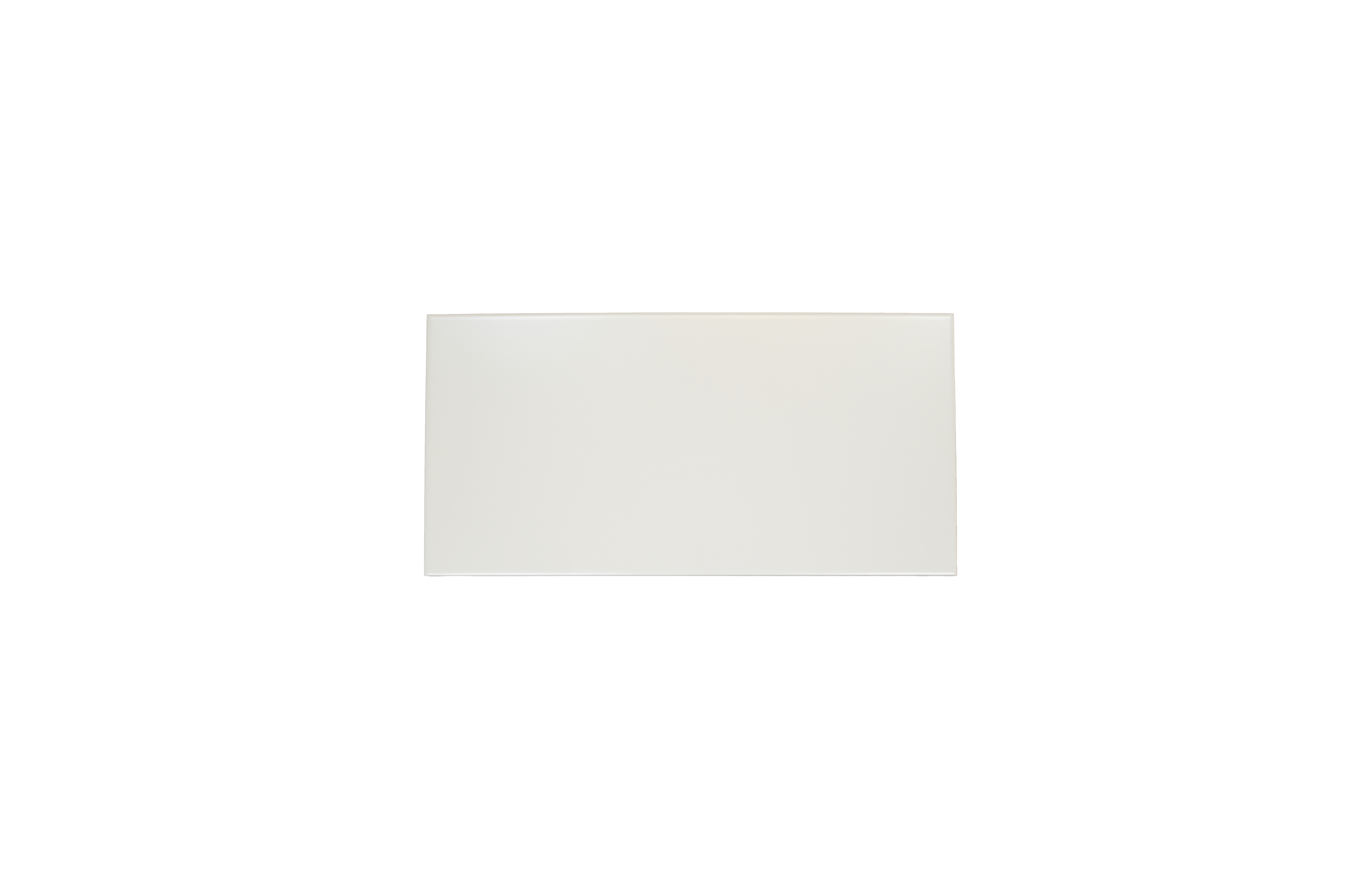 Urbanixx Gres Warschau Wandfliese Uni Weiß Matt 19,8x39,8 cm  