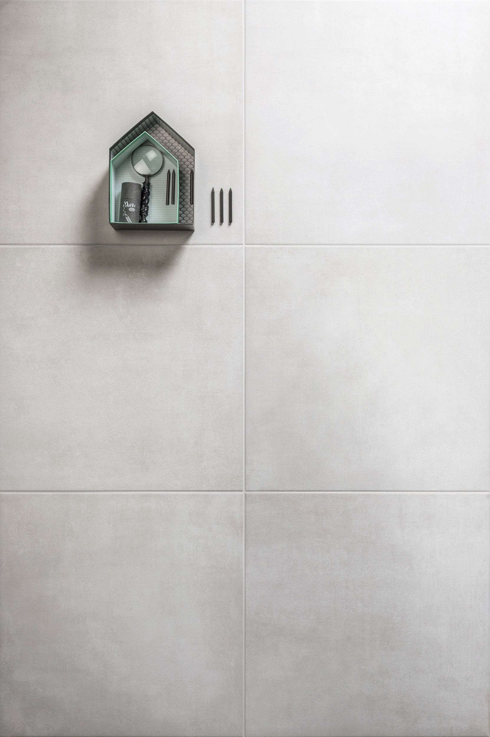 Urbanixx Gres Bari Bodenfliese Betonoptik Weiß Matt 60x60 cm rektifiziert R9
