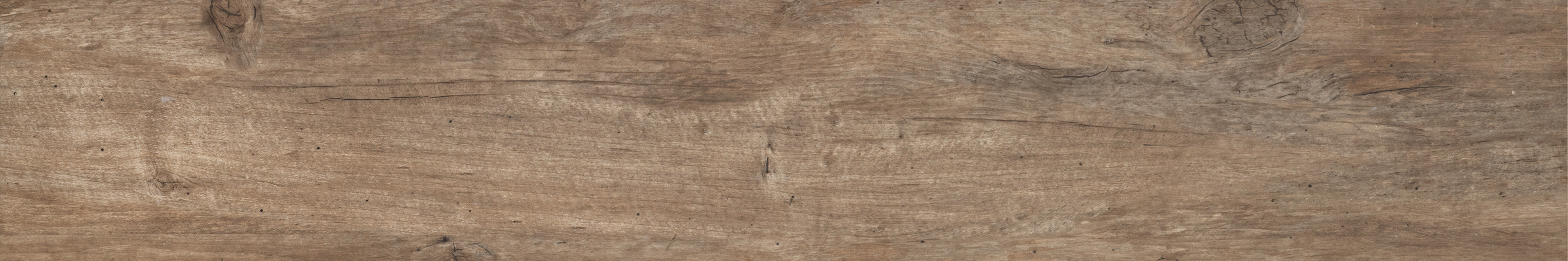 Noem Gres Bergamo Bodenfliese Holzoptik Braun Matt 20x120 cm rektifiziert R9