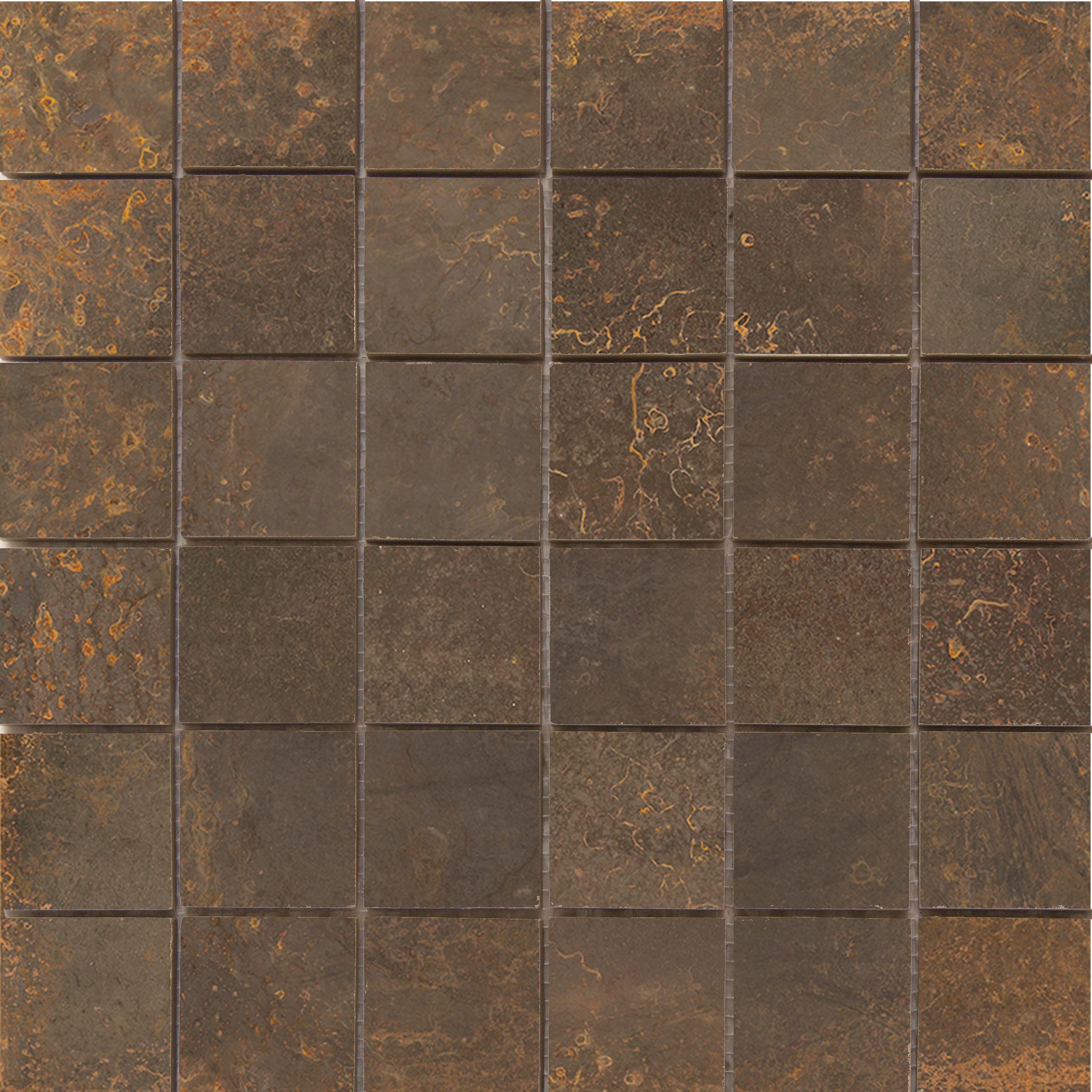 Urbanixx Gres Sveg Mosaik Metalloptik Braun Matt 30x30 cm 