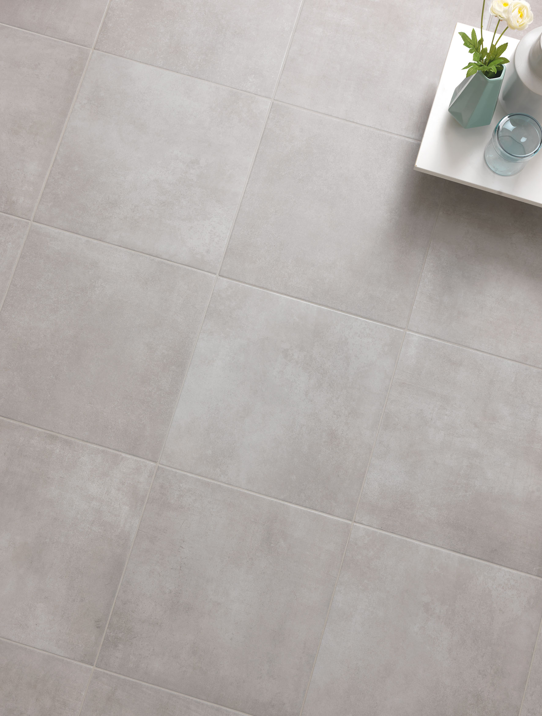 Urbanixx Gres Bari Bodenfliese Betonoptik Grau Matt 60x120 cm rektifiziert R9