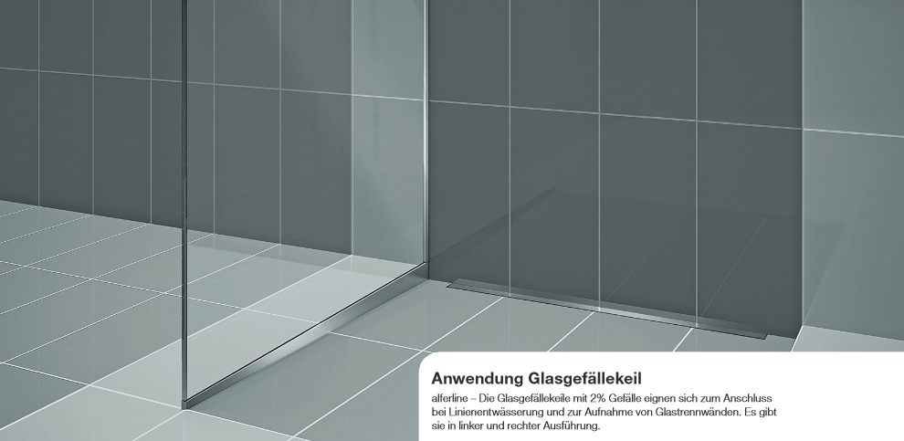 Alferpro Glasgefällekeil links 148 cm lang 