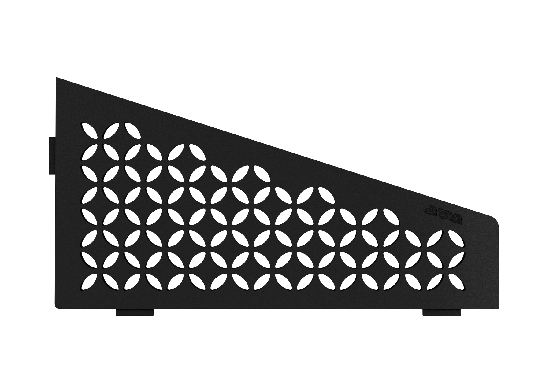 Schlüter SHELF E S3 154x295 mm Floral MGS Graphitschwarz Matt Duschablage