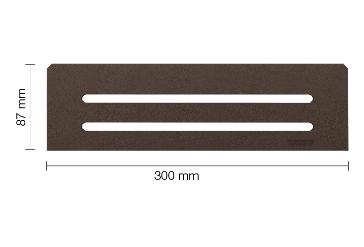 Schlüter SHELF N S1 300x87 mm Wave TSOB strukturbeschichtet Bronze Duschablage