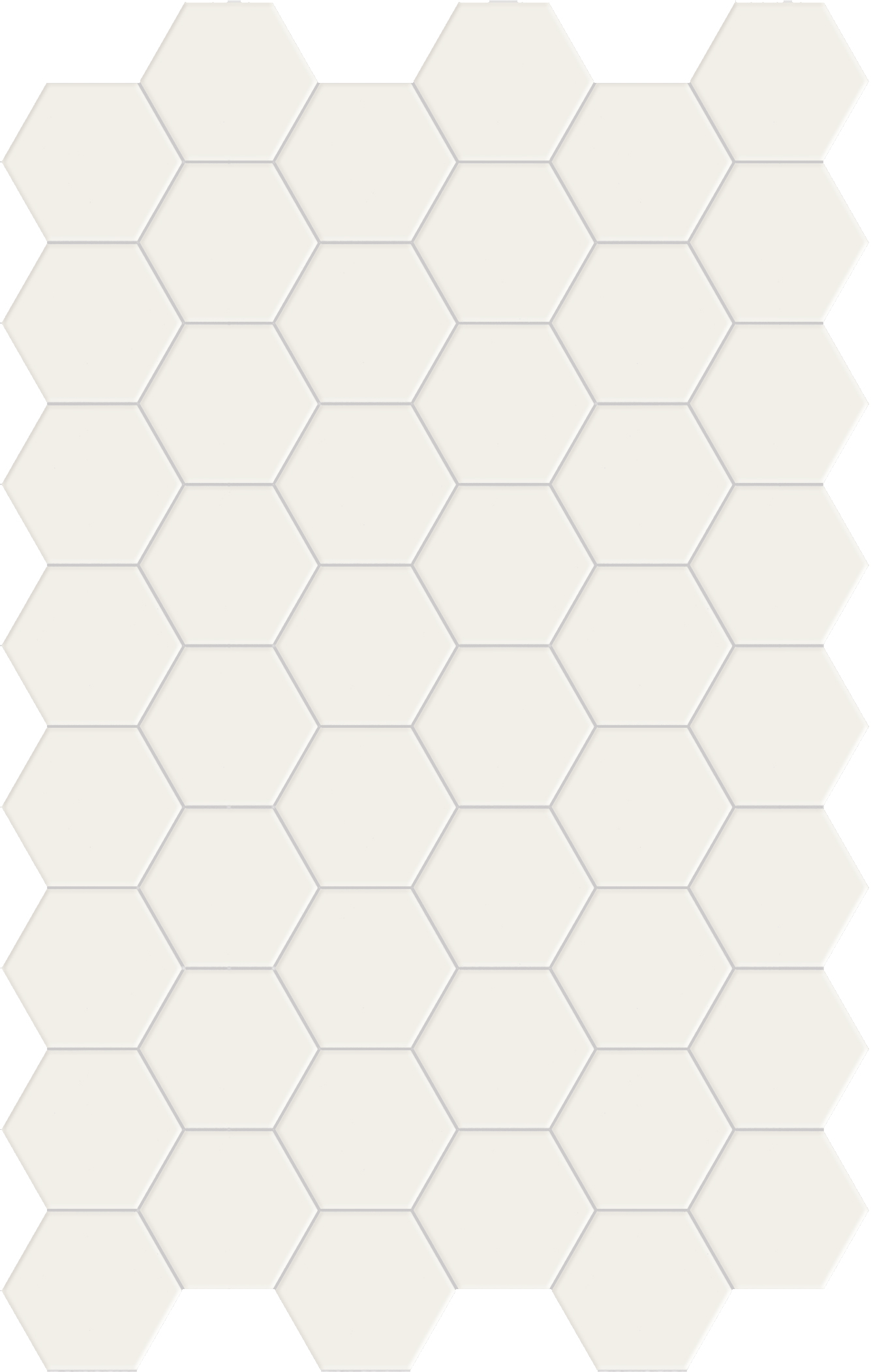 Catalea Gres Akita Bodenfliese Hexagon Weiß Matt 14x16 cm rektifiziert R10