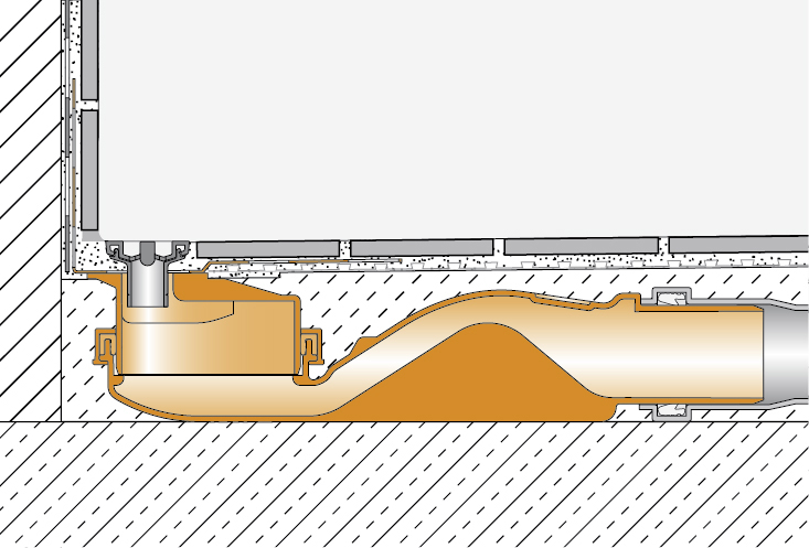 Schlüter KERDI LINE VARIO H DN40 G4 Ablauf horizontal 