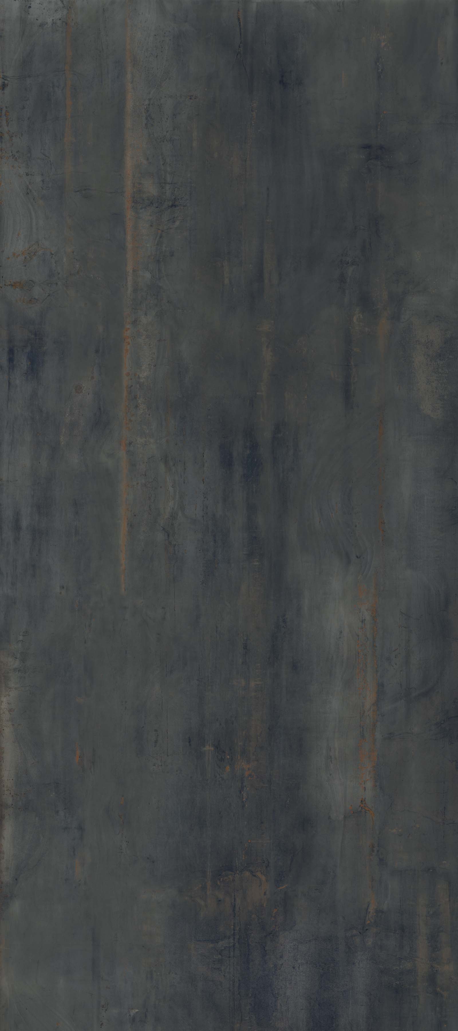 Flaviker Rebel Bodenfliese Metalloptik Schwarz Matt 120x278 cm rektifiziert 