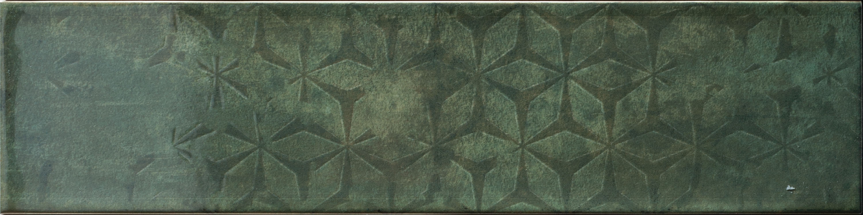 Catalea Gres Sörvik Metrofliese Dekor Dunkelgrün Glänzend 7,5x30 cm