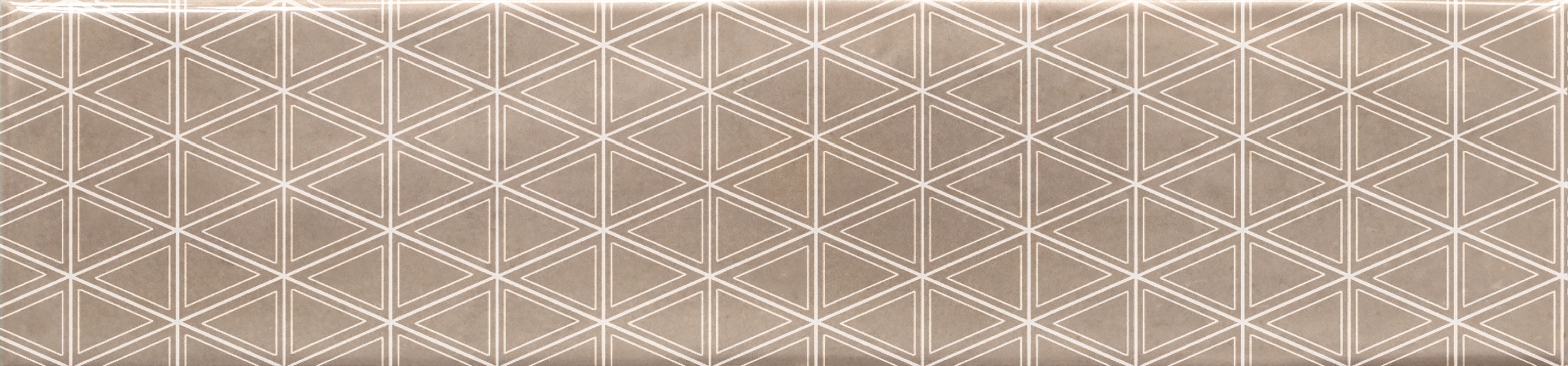 Catalea Gres Nyborg Dekor Metrofliese Taupe glänzend 7,5x30 cm  