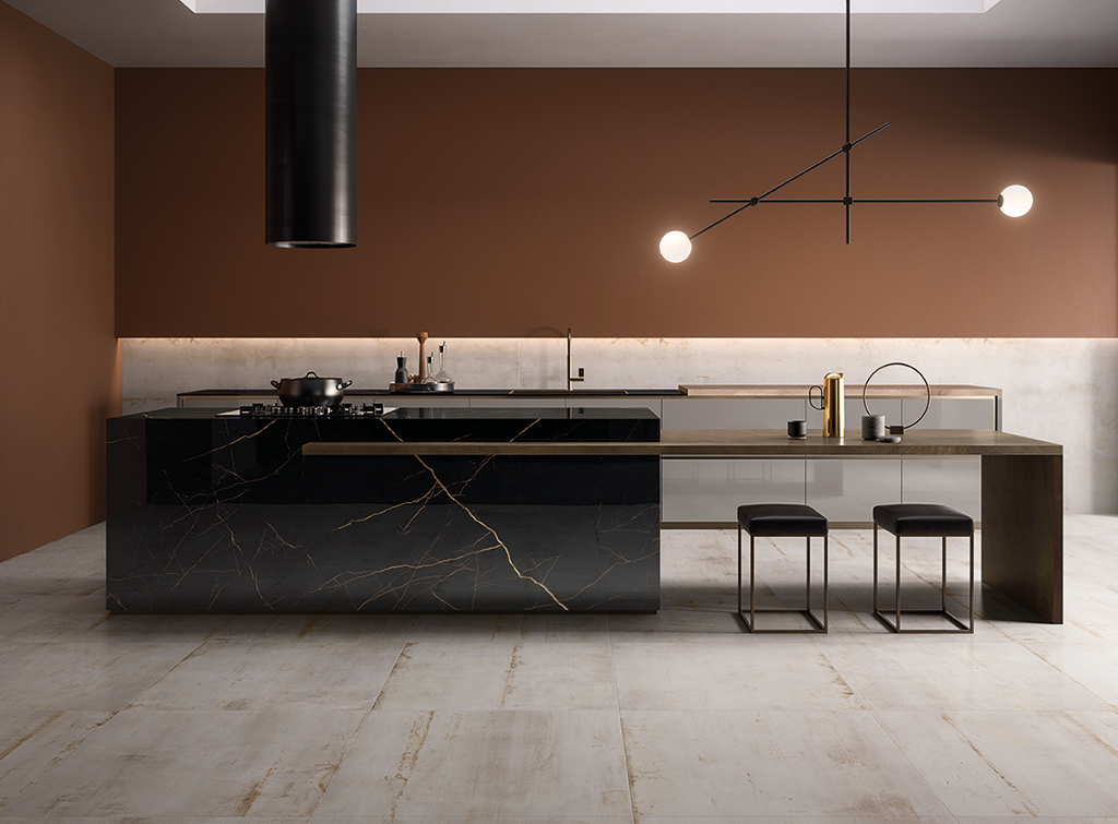 Flaviker Rebel Bodenfliese Metalloptik Bronze matt 120x120 cm rekt. R10B Flaviker Rebel Bodenfliese Metalloptik Bronze matt 120x120 cm rekt. R10B